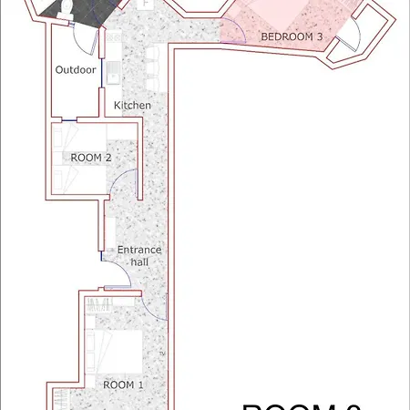 Private Double Room, Shared Bathroom *